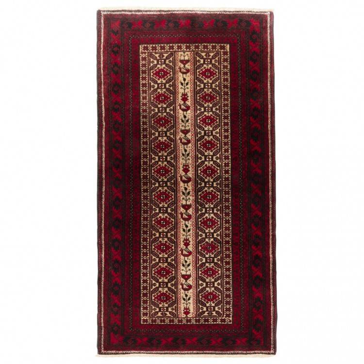 Персидский ковер ручной работы Балуч Код 705285 - 101 × 195