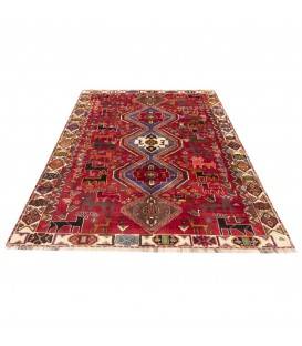 فرش دستباف قدیمی چهار و نیم متری شیراز کد 129004