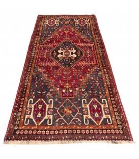 فرش دستباف قدیمی کناره طول دو متر شیراز کد 129008