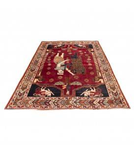 فرش دستباف قدیمی چهار متری شیراز کد 129014
