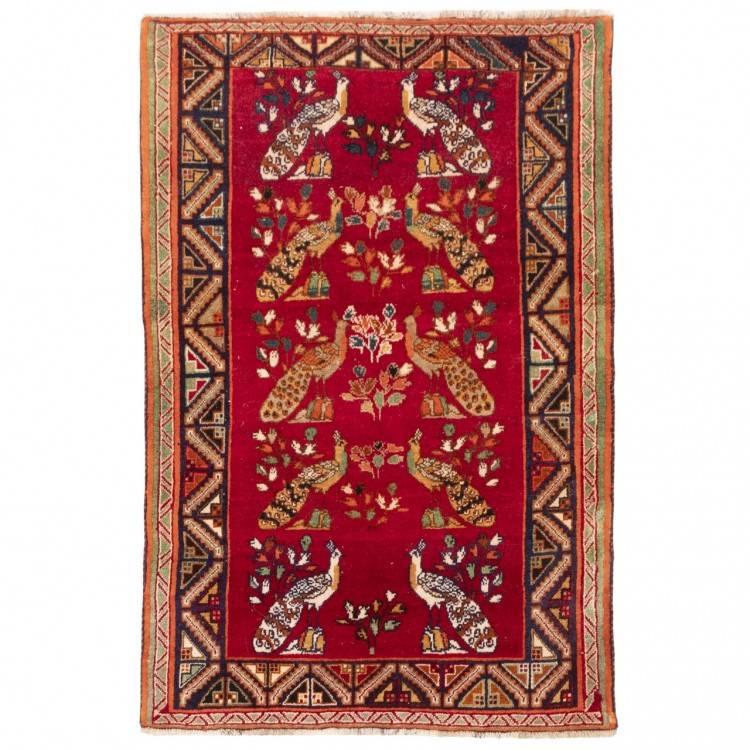イランの手作りカーペット シラーズ 番号 129040 - 120 × 185