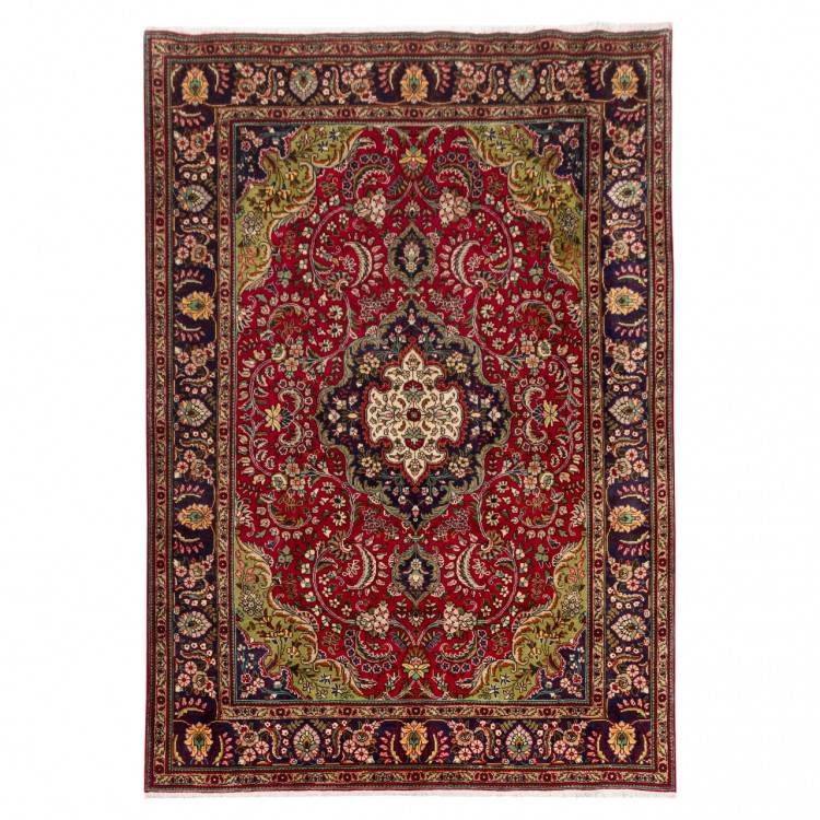 イランの手作りカーペット タブリーズ 番号 129050 - 200 × 278
