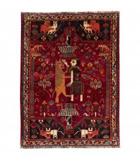 فرش دستباف قدیمی دو متری شیراز کد 129081