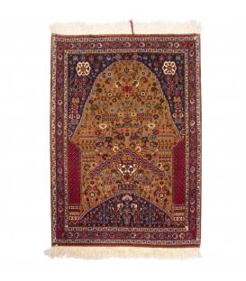 Персидский ковер ручной работы Qашqаи Код 129088 - 83 × 116