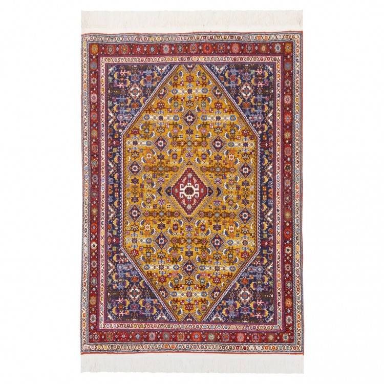 Персидский ковер ручной работы Qашqаи Код 129091 - 99 × 144
