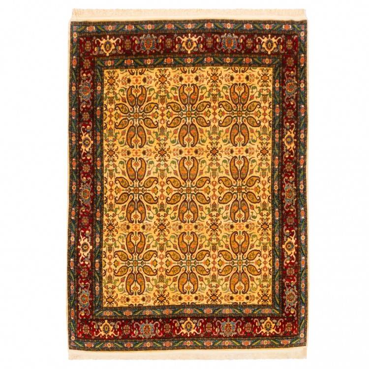 イランの手作りカーペット サナンダジ 番号 129109 - 145 × 197