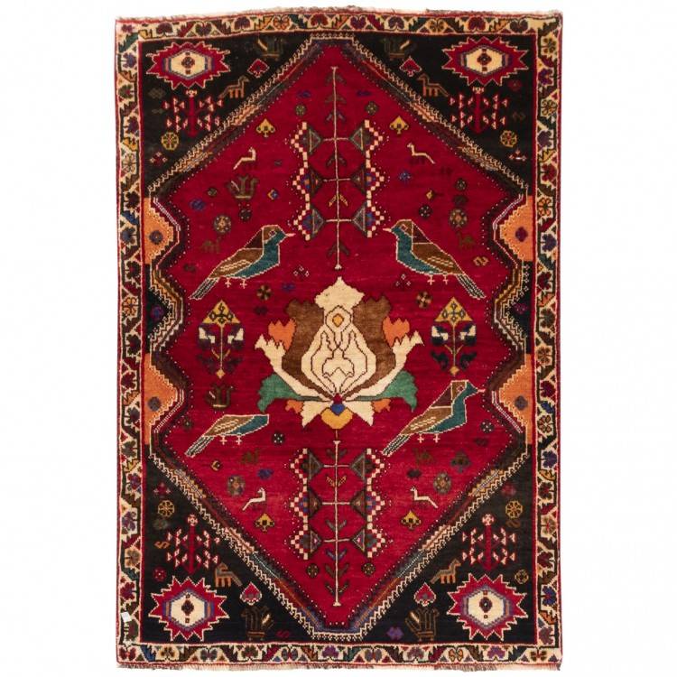 Персидский ковер ручной работы Абаде Код 129067 - 120 × 175
