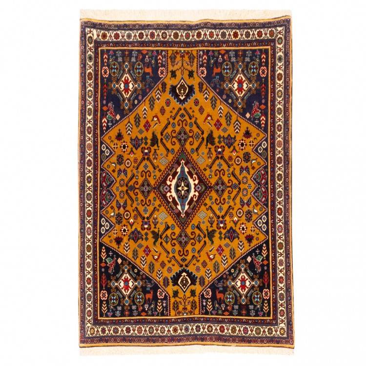 イランの手作りカーペット カシュカイ 番号 129130 - 97 × 145