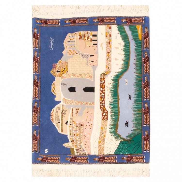 Tapis persan Shiraz fait main Réf ID 129138 - 103 × 129
