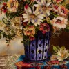 Tableau tapis persan Tabriz fait main Réf ID 903146