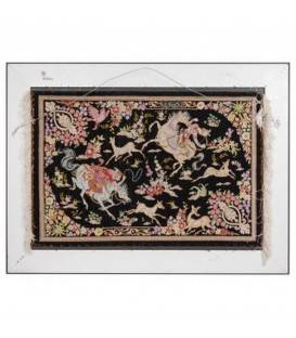 Tableau tapis persan Qom fait main Réf ID 903268