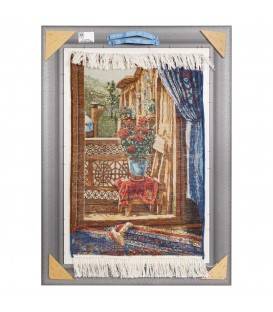 Tableau tapis persan Tabriz fait main Réf ID 903248