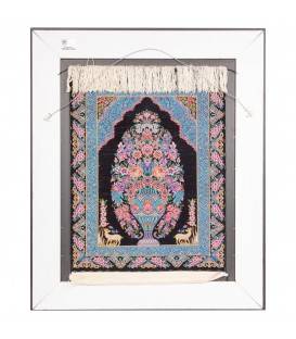 Tableau tapis persan Qom fait main Réf ID 903260