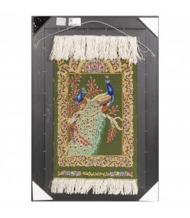 Tableau tapis persan Qom fait main Réf ID 903261