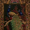 تابلو فرش دستباف طاووس قم کد 903261