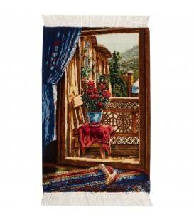 Tableau tapis persan Tabriz fait main Réf ID 903280