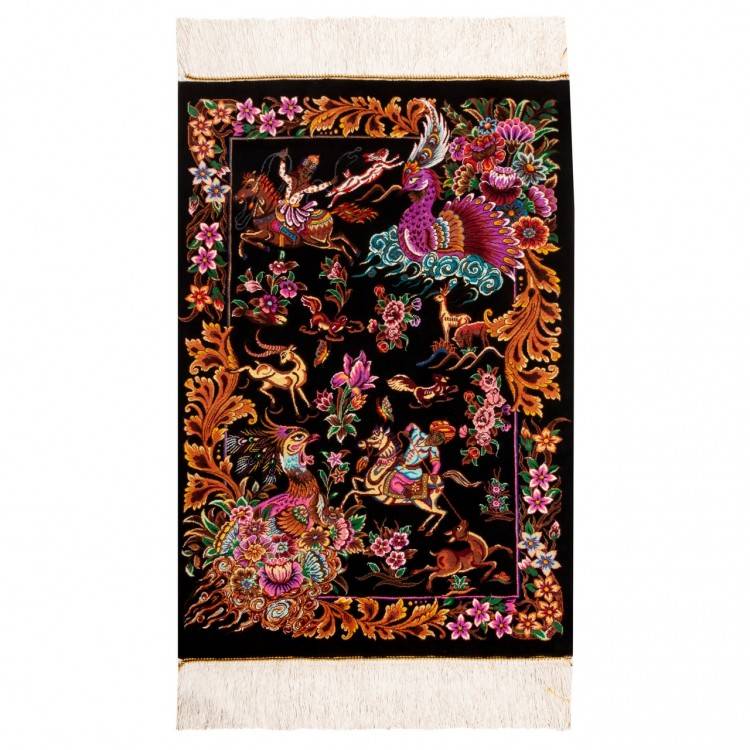イランの手作り絵画絨毯 コム 番号 903283