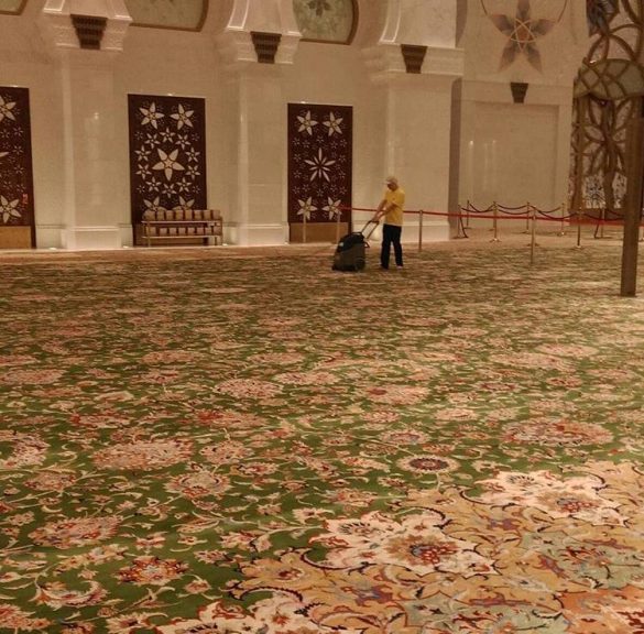 فرش ۶۰۰۰ متری مسجد شبخ زاید ابوظبی امارات