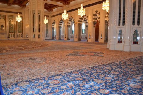 فرش ۵۰۰۰ متری مسجد سلطان قابوس عمان