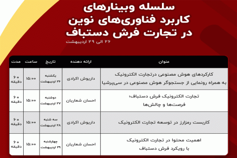 وبینارهای کاربرد فناوری