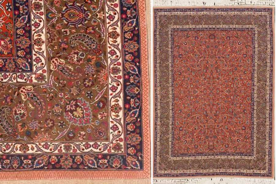 قالی اسلیمی افشان مشهد (صابر) پهلوی